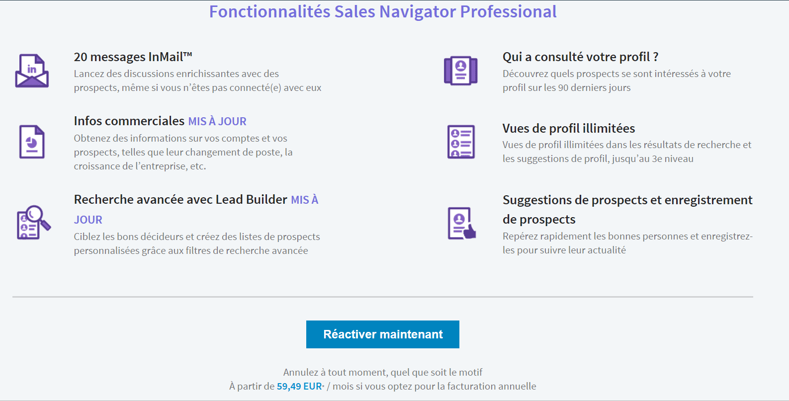 precio linkedin sales navigator