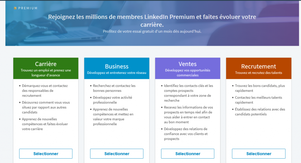 LinkedIn Premium gratuitement