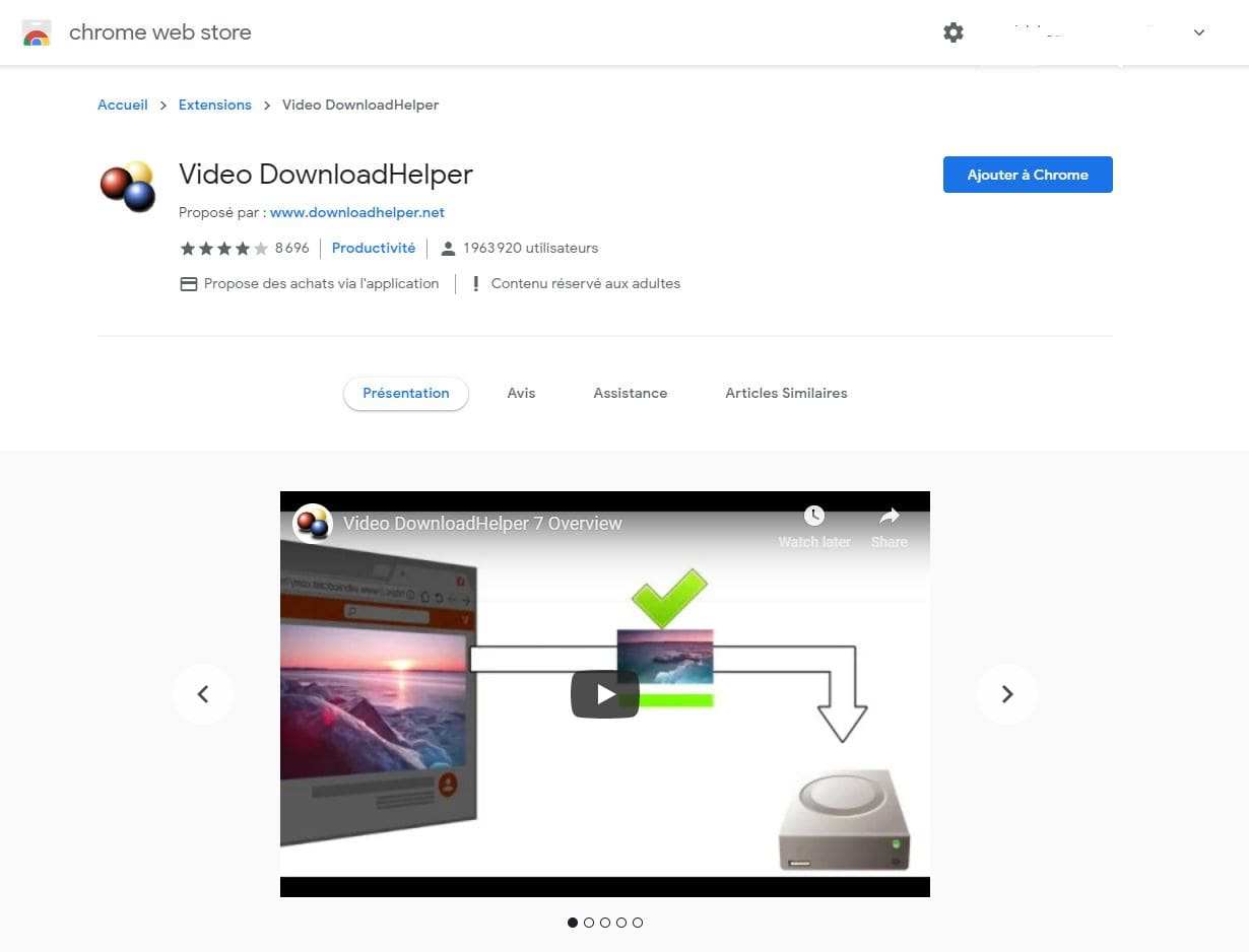 Download a LinkedIn video with the downloadhelper video extension