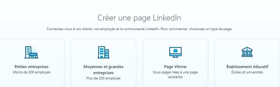 Utiliser LinkedIn : créer page entreprise