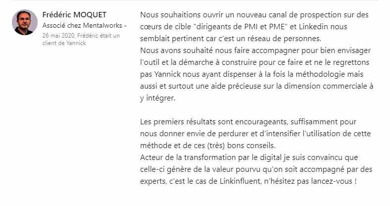 Proinfluent training review by Yannick BOUISSIERE