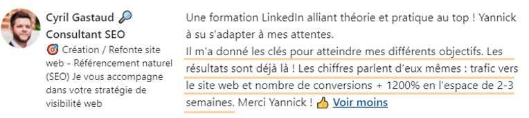 LinkedIn trainer: Yannick Bouissière 