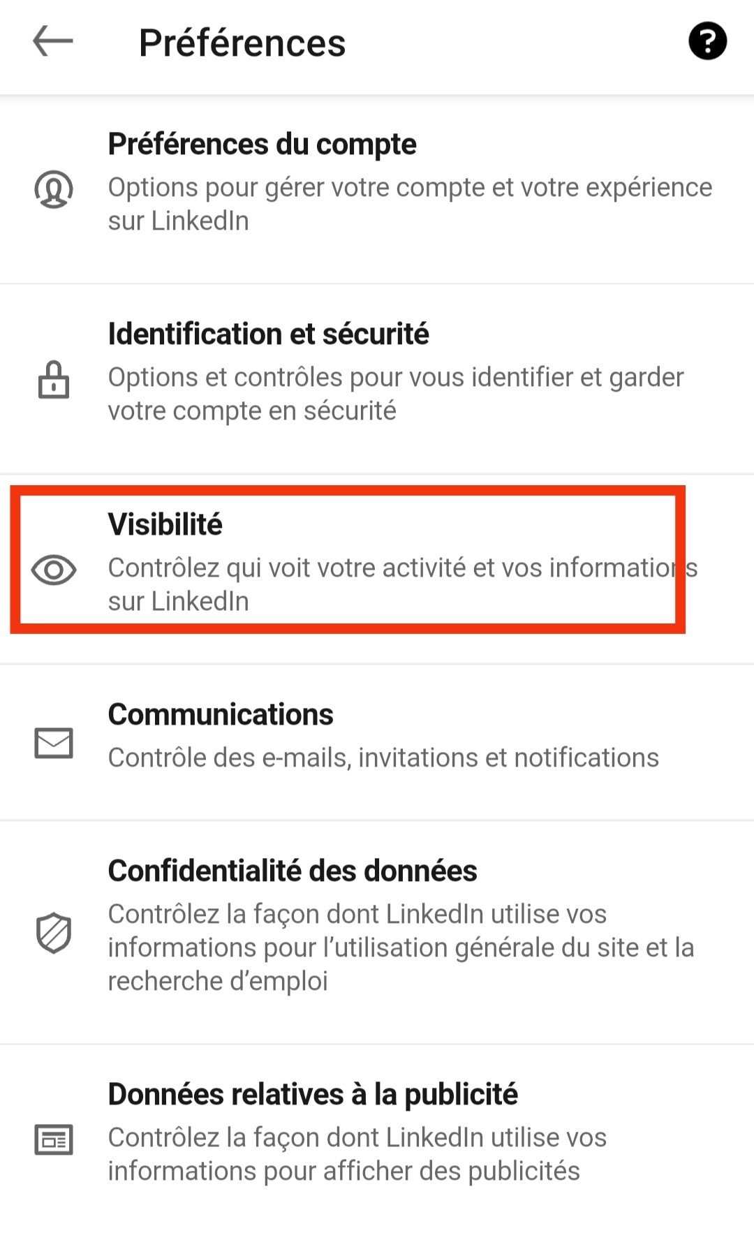 Visibility of your LinkedIn profile